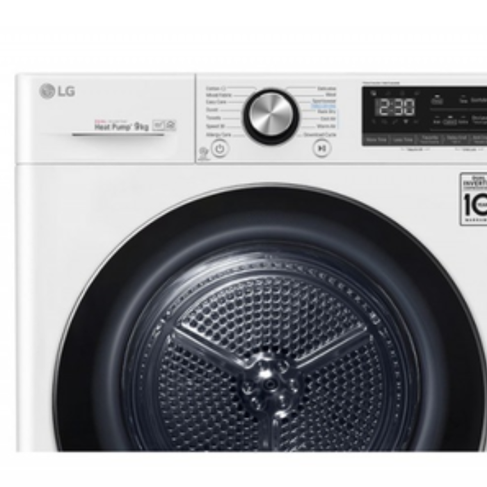 Máy sấy bơm nhiệt LG 9 kg DVHP09W