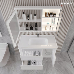 Tủ lavabo Bossco BC-B01T màu trắng