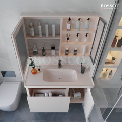 Tủ lavabo Bossco BC-A01K màu kem