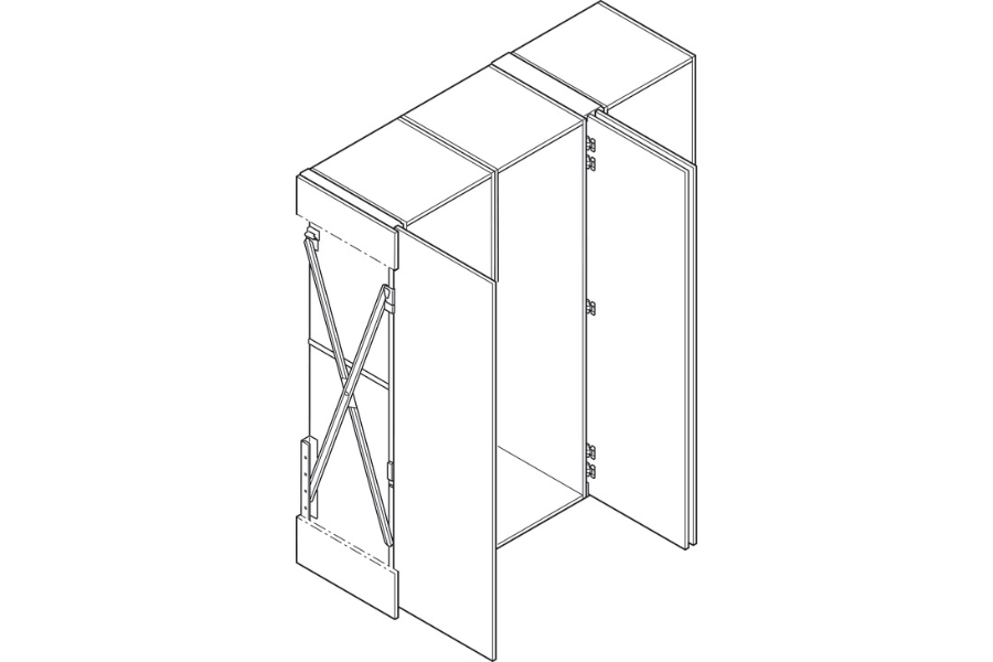 Bộ phụ kiện cửa Hafele 408.30.591 CONCEPTA 30 (1851-2300mm)