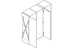 Bộ phụ kiện cửa Hafele 408.30.591 CONCEPTA 30 (1851-2300mm)