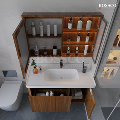 Tủ lavabo Bossco BC-A01VG màu vân gỗ