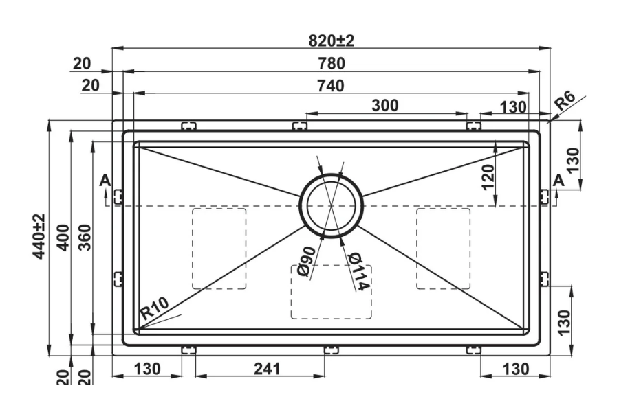 Chậu rửa chén Hafele WS R10 HS25-SSN1S-8244 567.94.021