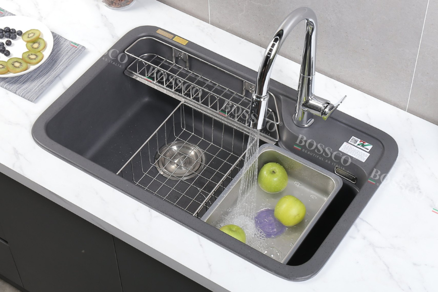Chậu rửa chén Bossco BC-KT8150XĐ 1 hộc