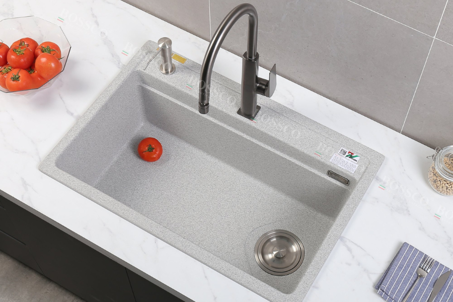 Chậu rửa chén Bossco BC-MT7550XKS 1 hộc