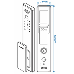 Khoá vân tay thông minh Sharp S6-FV Gray