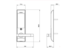 Khóa điện tử Hafele DL7900-TCB 912.05.646