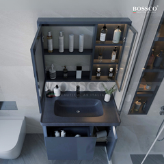 Tủ lavabo Bossco BC-A02XĐ xám đậm