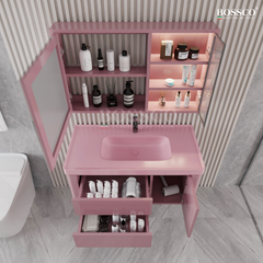 Tủ lavabo Bossco BC-B01H màu hồng