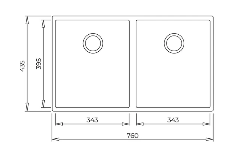 Chậu rửa chén Teka Square 2B 760 TG đá nhân tạo 115260024