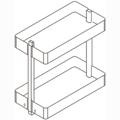 Rổ gia vị Hafele Utensio 400 mm 545.14.324