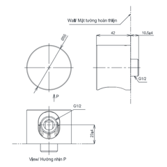 Cút nối tường TOTO TBW07020A