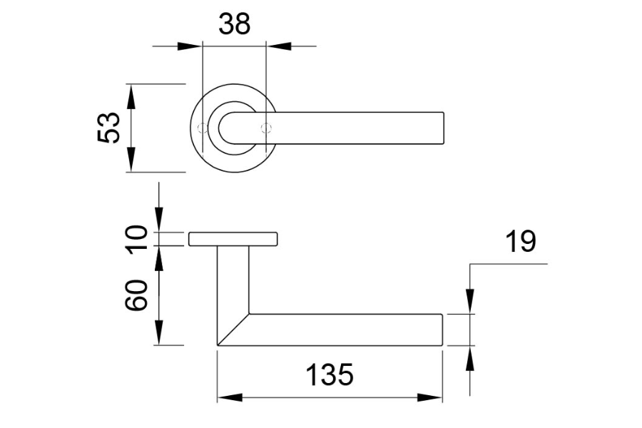 Tay nắm gạt Imundex 737.19.994