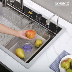 Chậu Rửa Chén Bossco BC-C8652XKS 1 Hộc xám kim sa