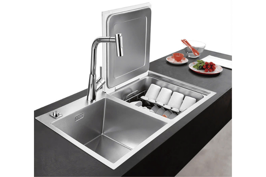 Máy rửa chén tích hợp bồn rửa Franke FSDW50-01BG