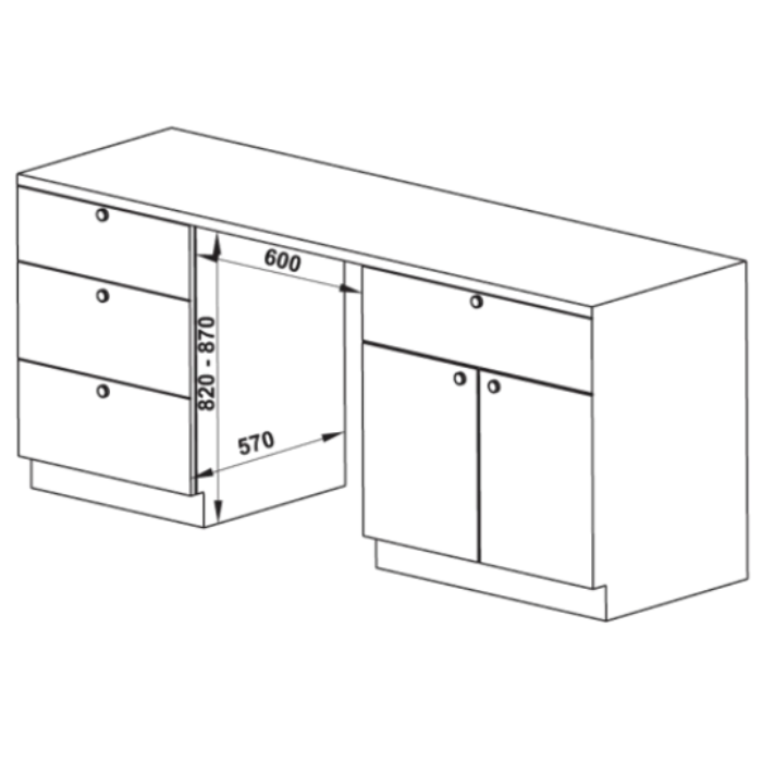 Máy rửa chén Hafele HDW-FI60D 533.23.320