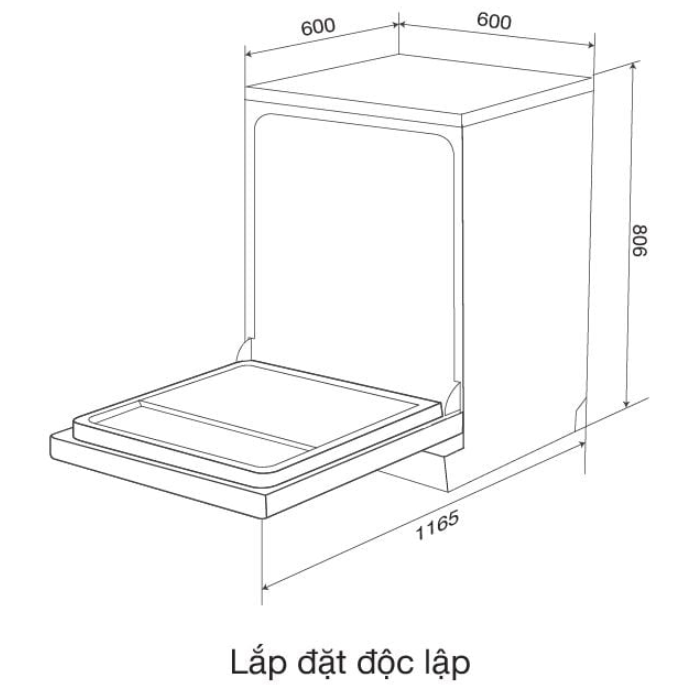 Máy rửa chén Malloca MDW15-5035TD