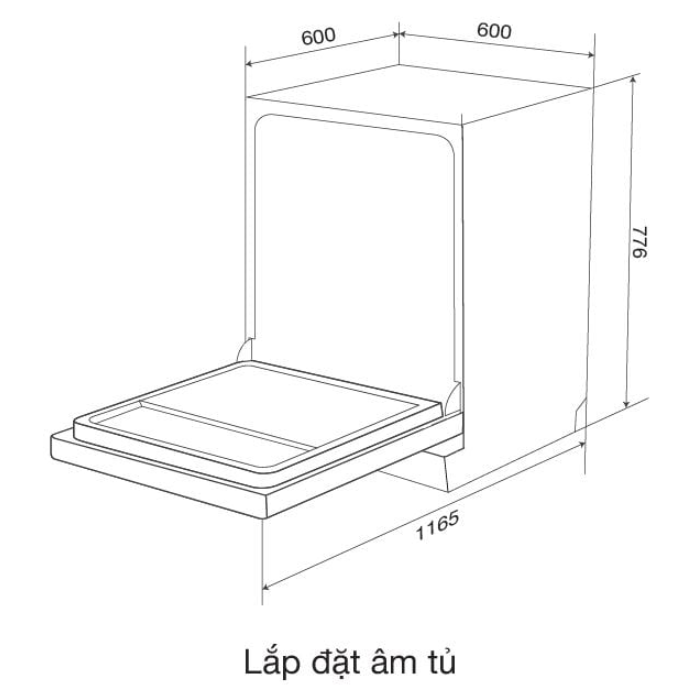 Máy rửa chén Malloca MDW15-5035TD