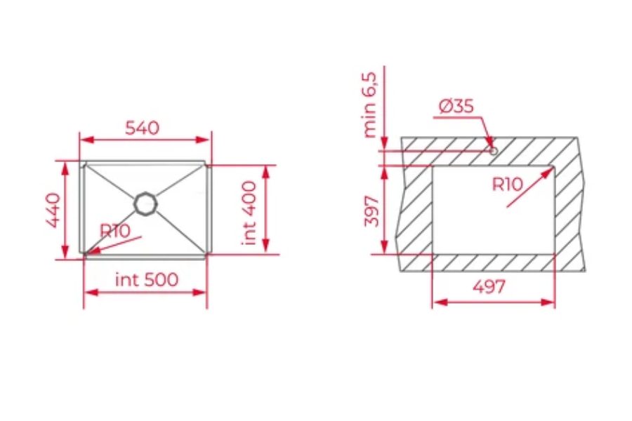 Chậu rửa chén Teka Bex Linea 50.40 115010018