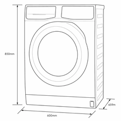 Máy giặt Electrolux 10kg EWF1025DQWB Inverter
