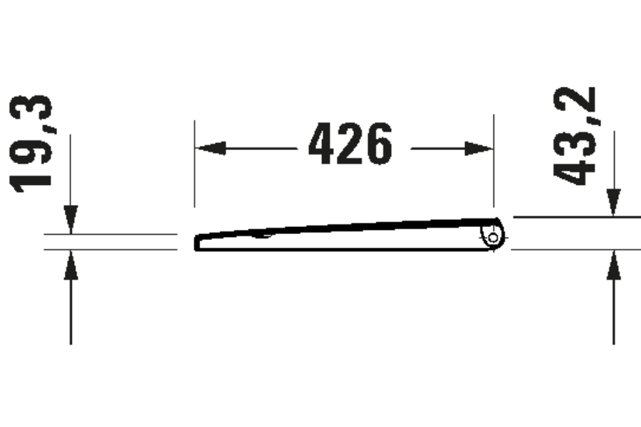 Nắp bồn cầu Duravit 0021690096 D-Neo