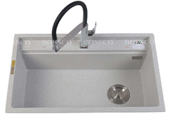 Chậu rửa chén Bossco BC-D8652XKS 1 hộc xám kim sa
