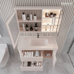 Tủ lavabo Bossco BC-B01K màu kem