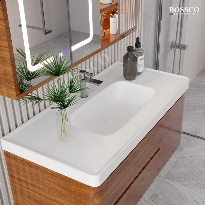 Tủ lavabo Bossco BC-B01VG màu vân gỗ