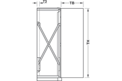 Bộ phụ kiện cửa Hafele 408.30.591 CONCEPTA 30 (1851-2300mm)