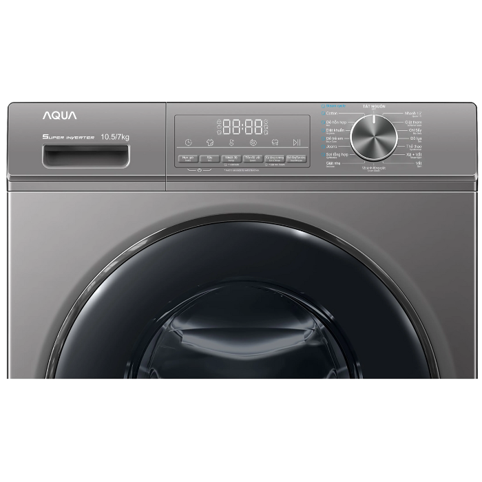 Máy giặt sấy Aqua AQD-AH1051J.PS Inverter giặt 10kg - sấy 7kg