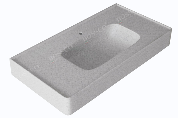 Chậu lavabo Bossco BC-LB10050XKS xám kim sa