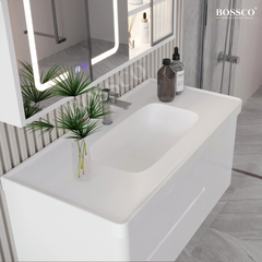 Tủ lavabo Bossco BC-B01T màu trắng