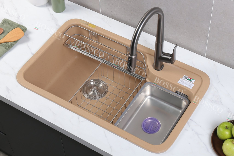Chậu rửa chén Bossco BC-KT8150VK 1 hộc