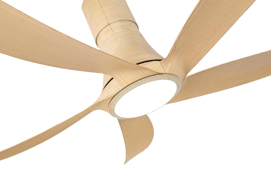 Quạt trần Asia Lighting QT14-DV 5 cánh màu gỗ phong cách