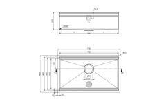 Chậu rửa chén Tasca STEP NT651T 1 hộc