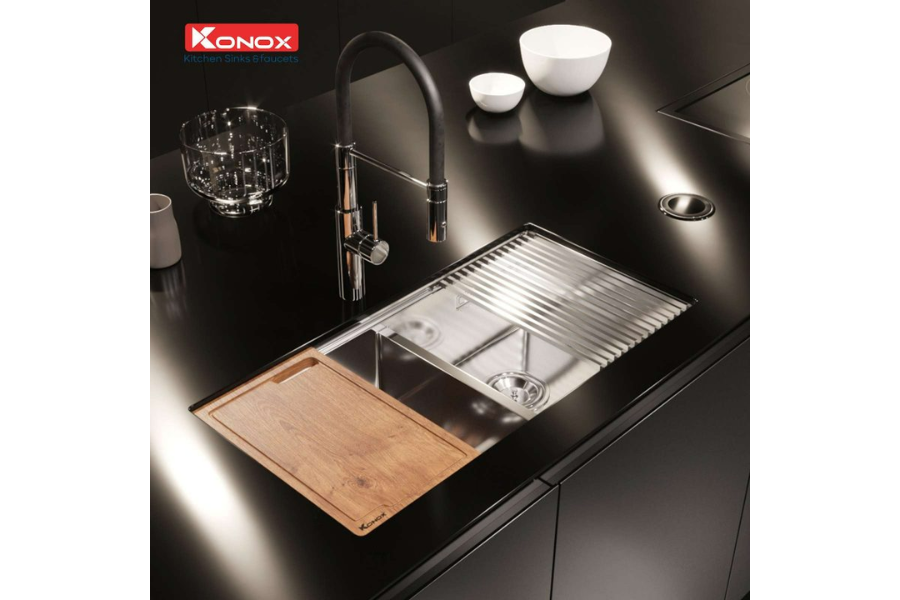 Chậu rửa bát Konox Workstation Sink – Undermount Sink KN8745DUB