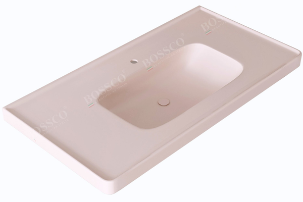 Chậu lavabo Bossco BC-LA10050KKS màu kem kim sa