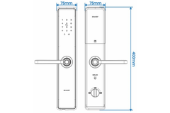 Khóa vân tay thông minh Sharp A1-B Gray