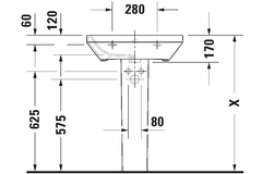 Chậu lavabo Duravit 2319600000 Durastyle
