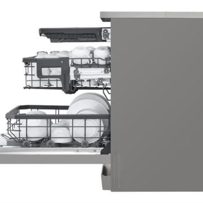 Máy rửa chén LG LDT14SVA4 TrueSteam™ màu bạc ghi sáng