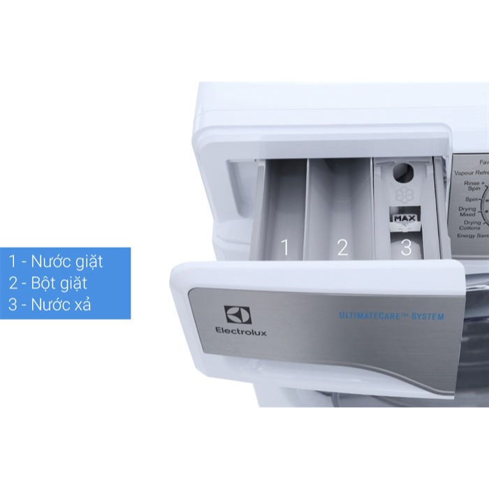 Máy giặt sấy 10/7kg Electrolux EWW1024P5WB