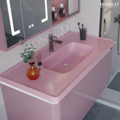 Tủ lavabo Bossco BC-A01H màu hồng