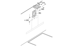 Máy hút mùi Bosch DWB68IJ60I chữ T 600mm màu đen Serie 4