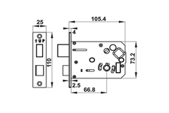 Khóa điện tử Hafele EL7500 912.05.712