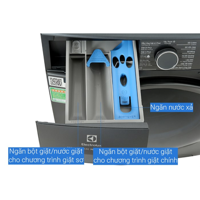 Máy giặt cửa trước 9KG Electrolux EWF9042R7SB