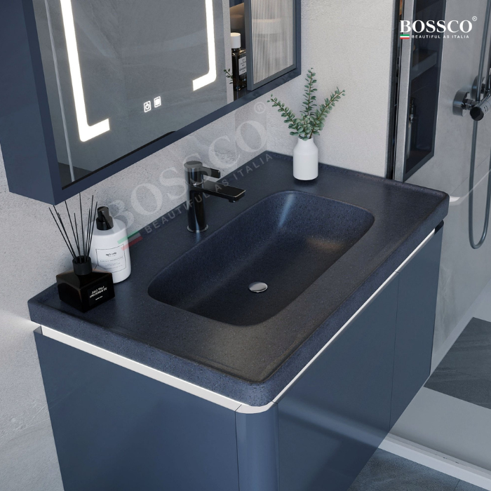 Tủ lavabo Bossco BC-A02XĐ xám đậm