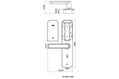 Khóa vân tay BAUMA BM610 Hafele 912.20.392 (91220475 + 91220476 + 91220992)