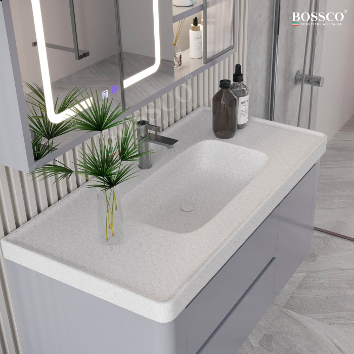 Tủ lavabo Bossco BC-B01X màu xám