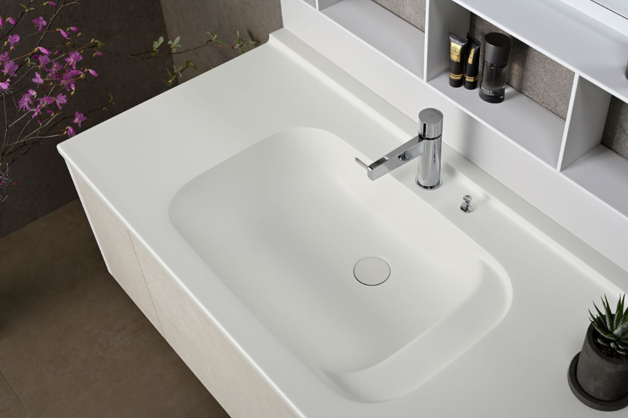 Chậu lavabo Yoshimoto DA liền khối