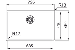 Chậu rửa chén Franke BXM 210/110-68 Premium 1 hộc mạ màu Anthracite